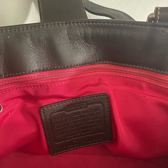 Coach Shoulder Hampton Tattersall Houndstooth  Wool - Picture 4 of 4